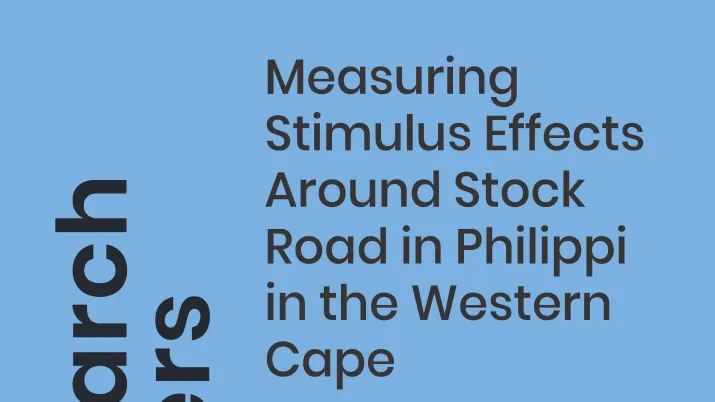 Measuring Stimulus Effects Around Stock Road_Western Cape_couv1