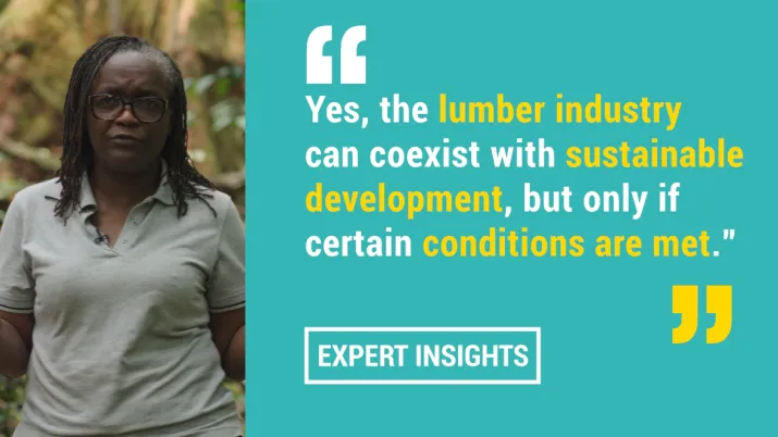 Marthe Mapangou: "Combining forestry and sustainable development is possible"