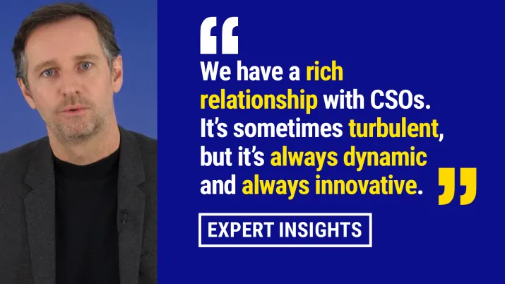 How does AFD work with CSOs?