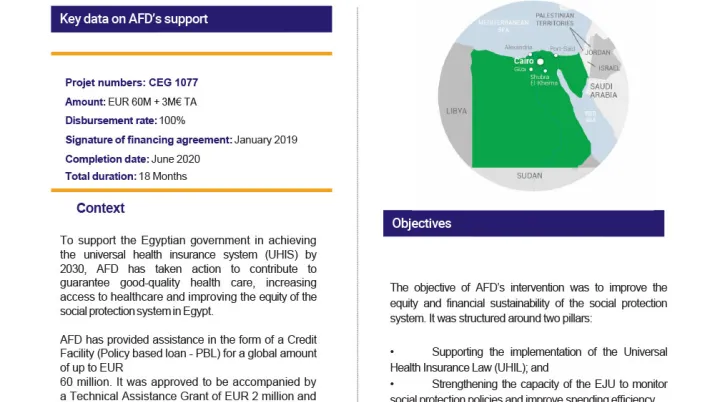Social protection policy-based loan, Egypt
