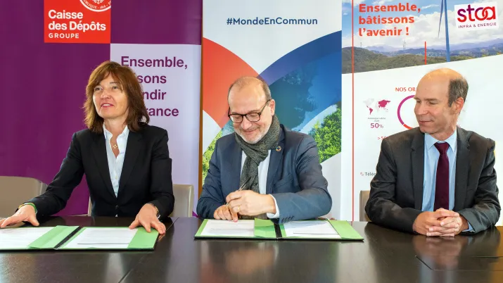 Marie-Laure Mazaud, Présidente-directrice générale de STOA Infra & Energy Rémy Rioux, Directeur général de l’AFD et