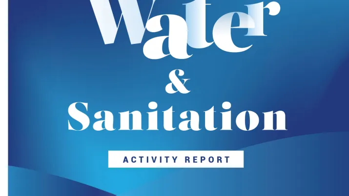 Water and sanitation - activity report 2023