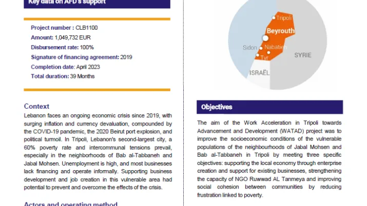 Final evaluation of the WATAD project in Lebanon (CLB1100)
