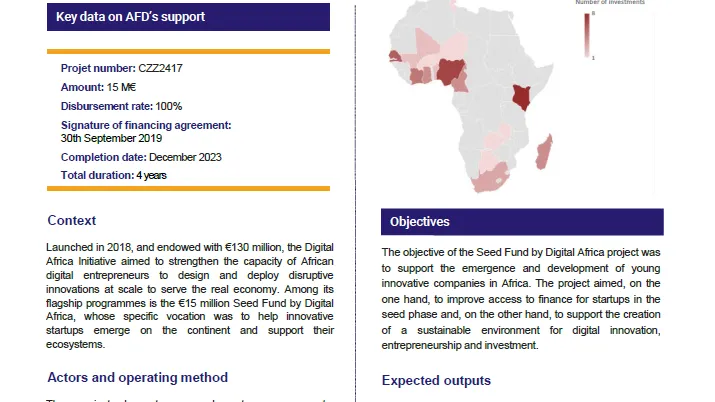 Evaluation of the Seed Fund by Digital Africa, Multipays afd