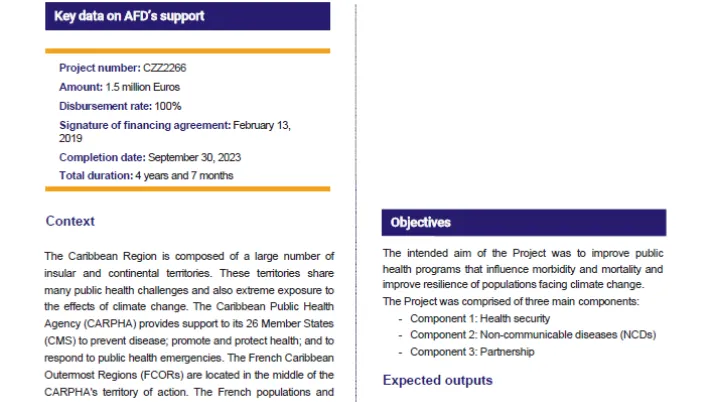 Evaluation of the project Strengthening Strategic Intelligence and Partnership Approaches to Prevent and Control NCDs and Strengthen Regional Health Security in the Caribbean