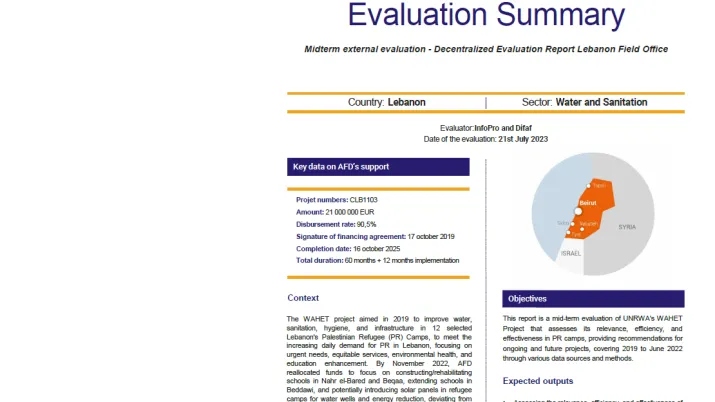 Decentralized Evaluation Report Lebanon Field Office (CLB1103)