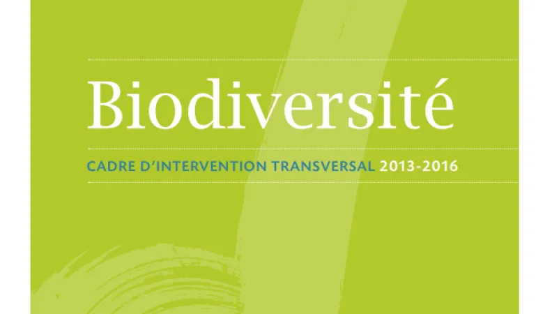 cadre d'intervention biodiversité