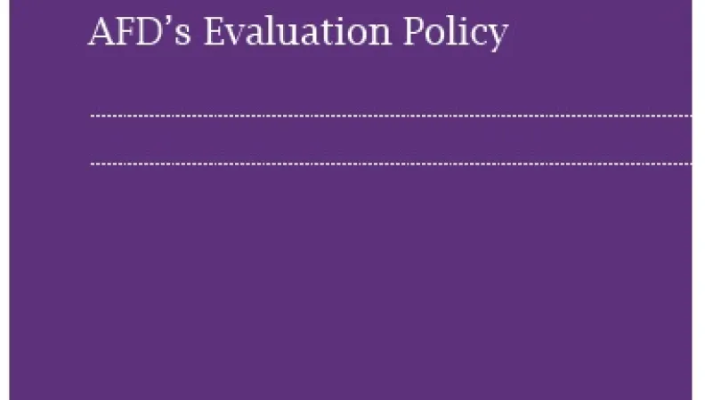 AFD's evaluation policy cover