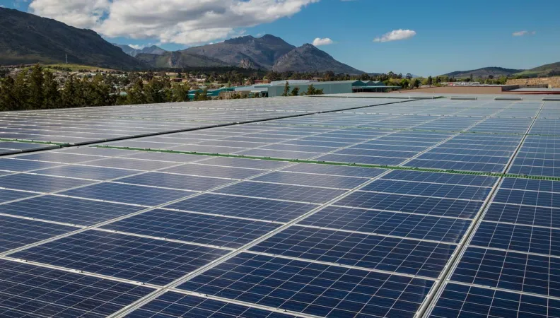 Panneaux solaires, Afrique du Sud