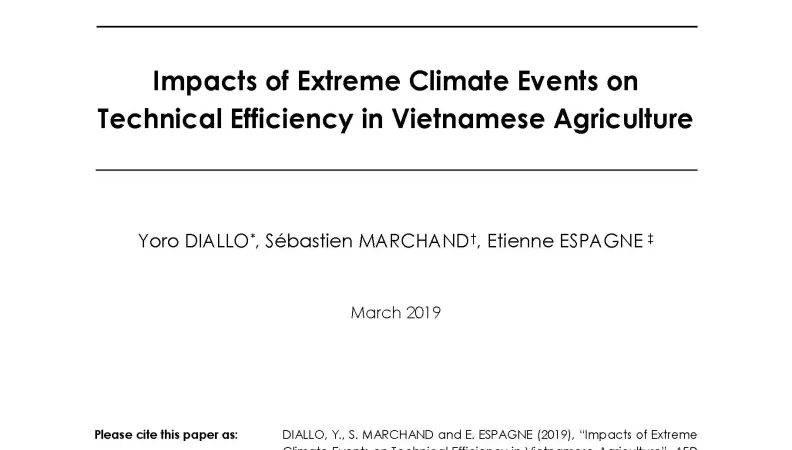 Impacts of Climate Events in Vietnamese Agriculture_couv