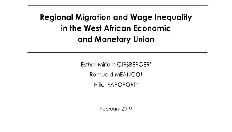 Régional Migration and Wage Inequality in West Africa_couv