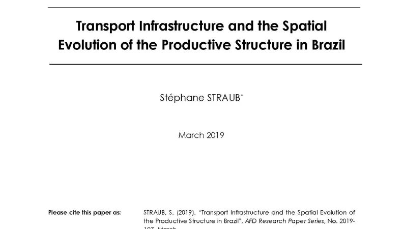 Transport infrastructure Brazil_couv