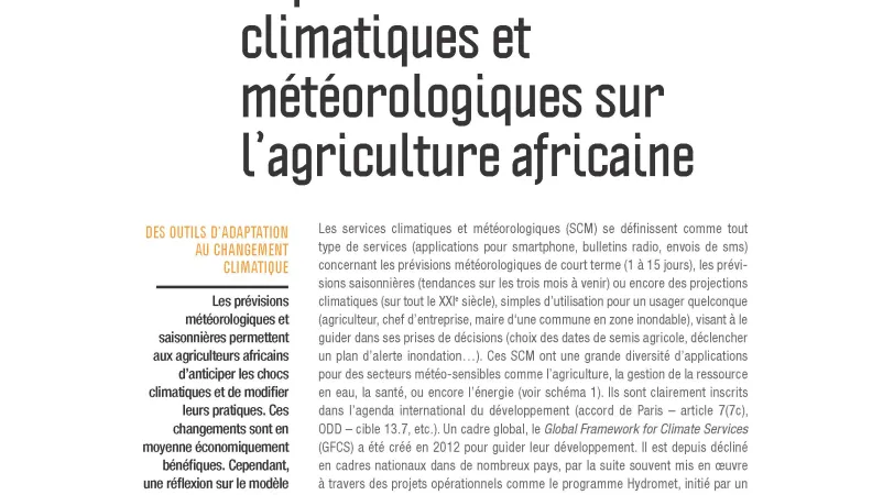 Impacts-services climatiques et météorologiques-agriculture africaine_couv
