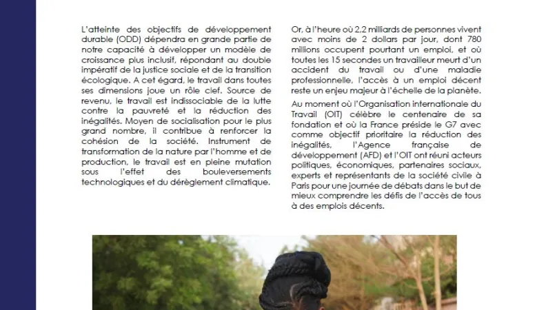 Actes de la conférence « Emplois décents et lien social : un enjeu démocratique mondial »