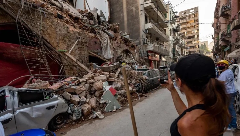 Débris à Beirut