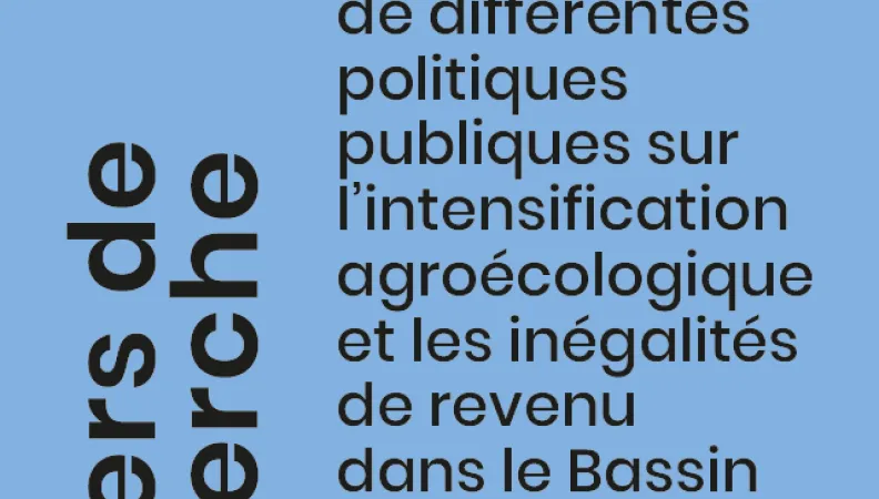 Etude sur l'agroécologique et les inégalités de revenu dans le Bassin arachidier du Sénégal