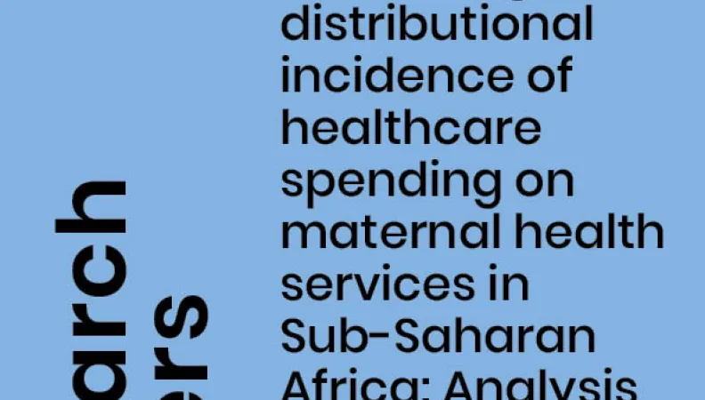 Maternal health services in SSA1
