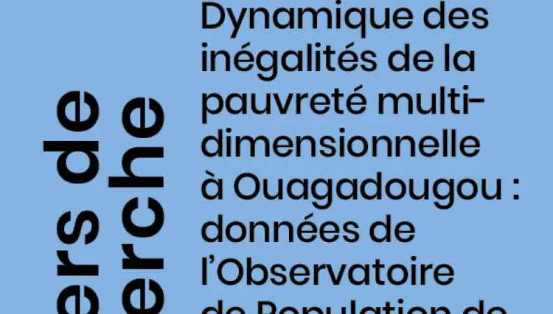 Pauvreté multidimensionnelle à Ouagadougou1