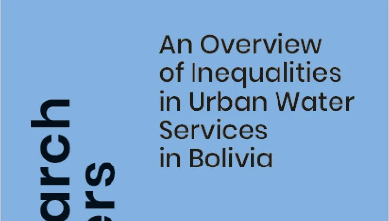 Study on inequalities urban water services