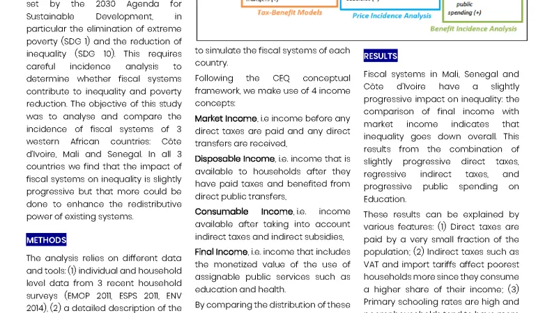 Policy dialogues in fiscal redistribution in West Africa