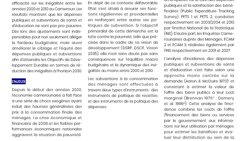 Dialogues de politiques publiques de l'AFD - Facilité de recherche sur les inégalités