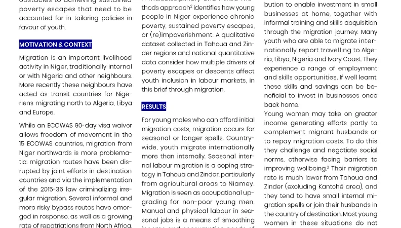 Policy Dialogues on youth of niger