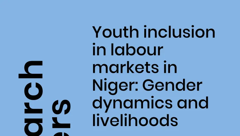 Niger_Youth inclusion in labour markets_couv1
