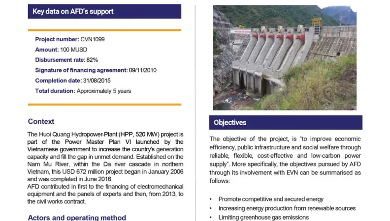 Evaluation Summary - Huoi Quang Hydropower plant project, Vietnam (CVN1099)