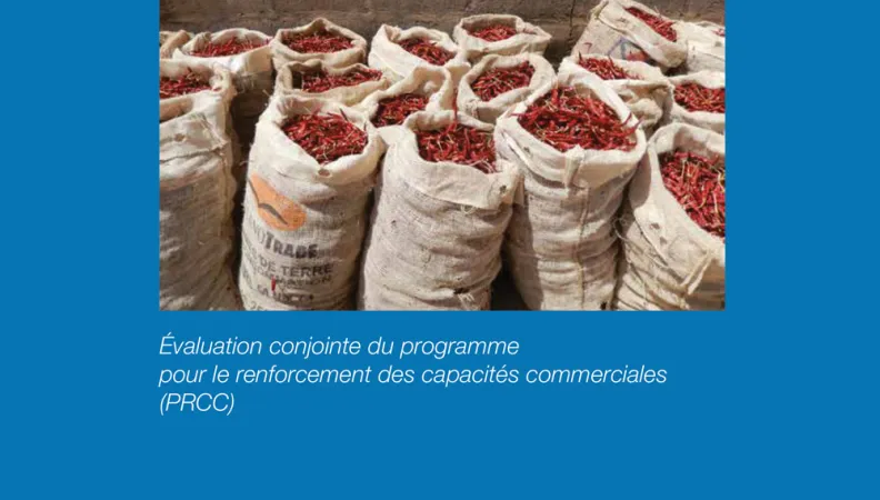 Évaluation 2016 du Programme pour le renforcement des capacités commerciales (PRCC)
