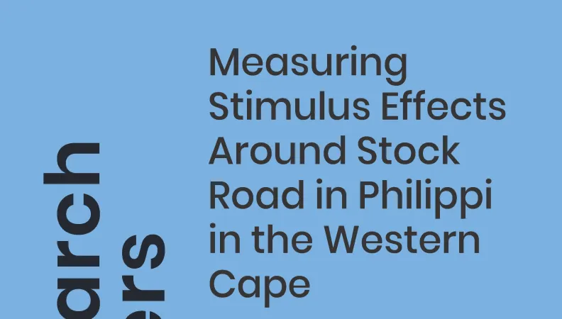 Measuring Stimulus Effects Around Stock Road_Western Cape_couv1