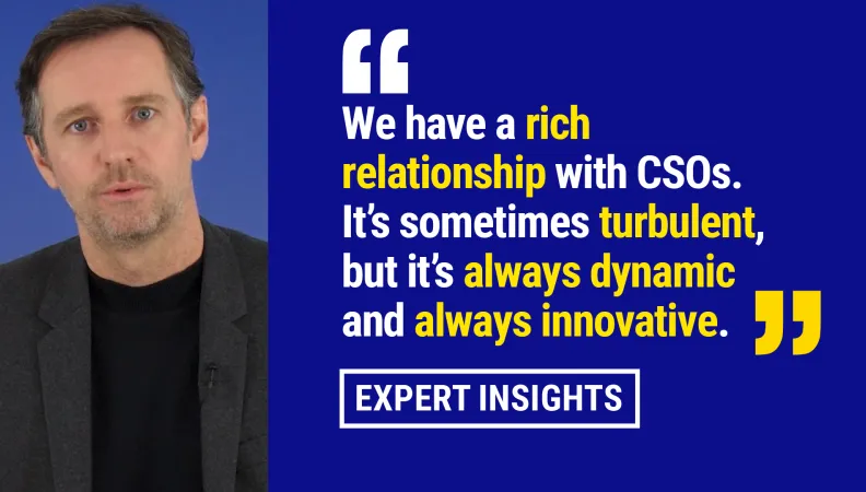 How does AFD work with CSOs?