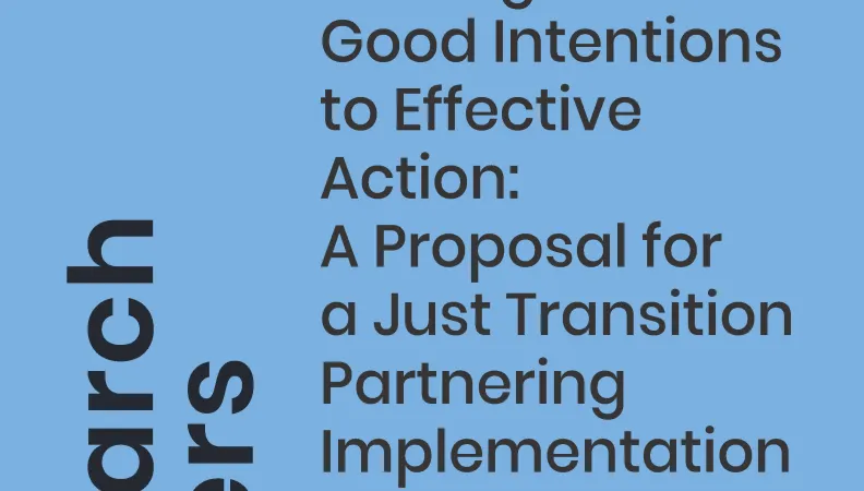 A Proposal for a Just Transition Partnering Implementation Model in South Africa_couv1
