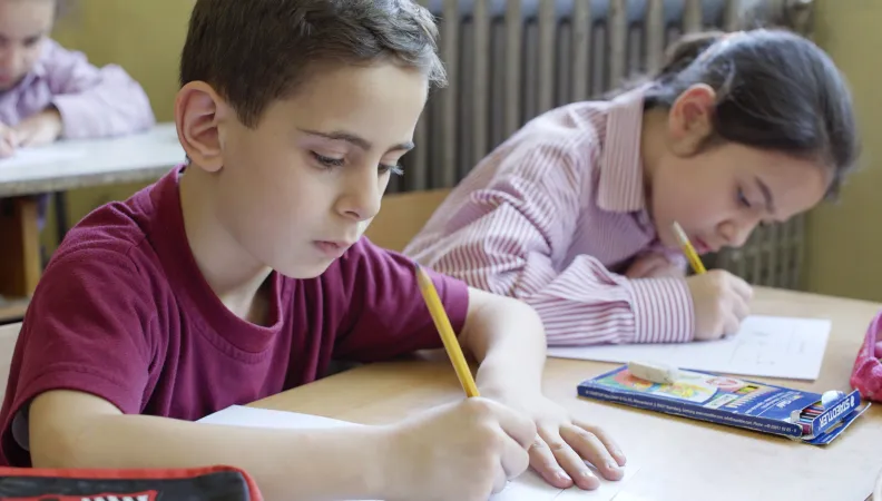 eleves libanais à l'école