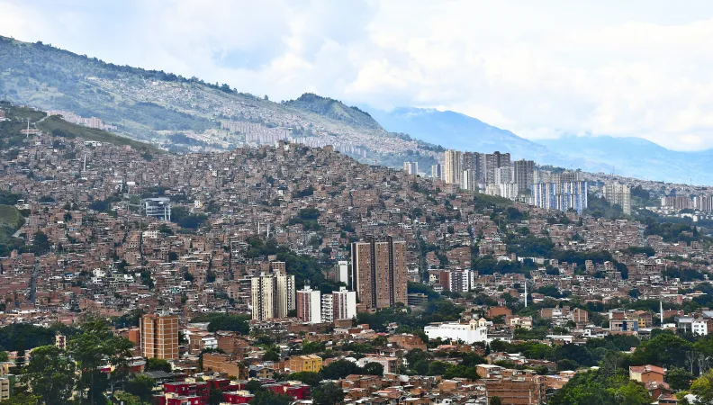 Vue sur la ville de Medellin, en Colombie.