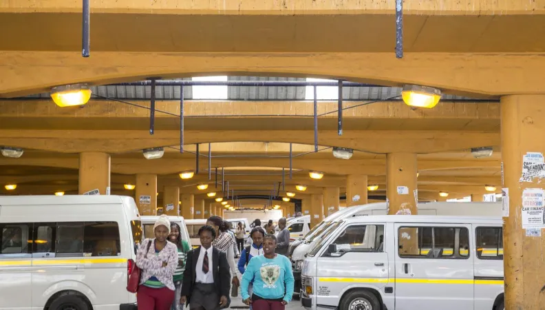 Cape Town minibus station (South Africa)