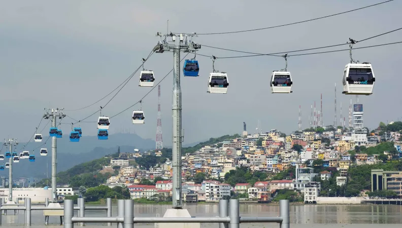 Télécabine à Guayaquil, Equateur.