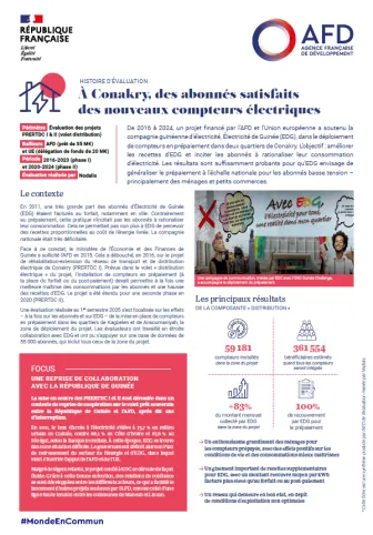 Recto de l'Histoire d'évaluation sur le PRERDTC.