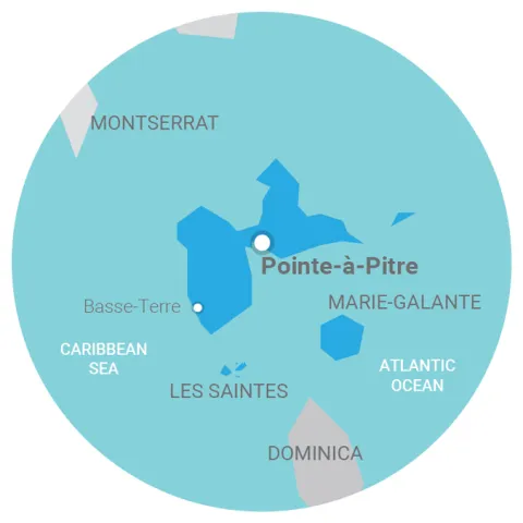 map Guadeloupe
