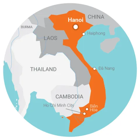 map Vietnam