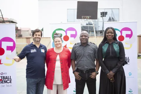 AFD and NBA representant expand basketball experience program